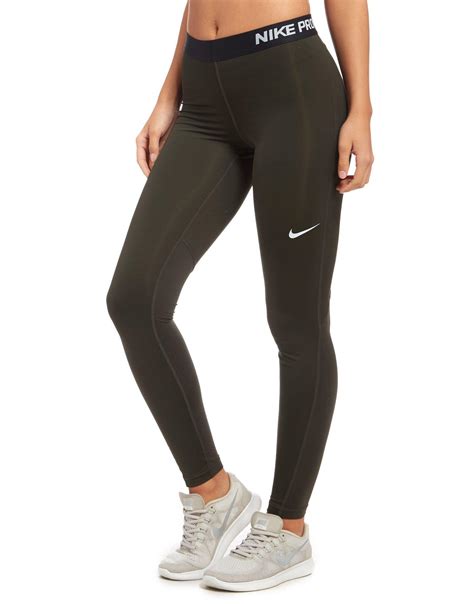 dior d nike pro leggings in khaki green|Nike Pro Leggings.